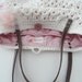 new season bag-white summer bag- Handbag Celebrity Style With Genuine Leather Straps / Handles shoulder bag-crochet bag-hand made