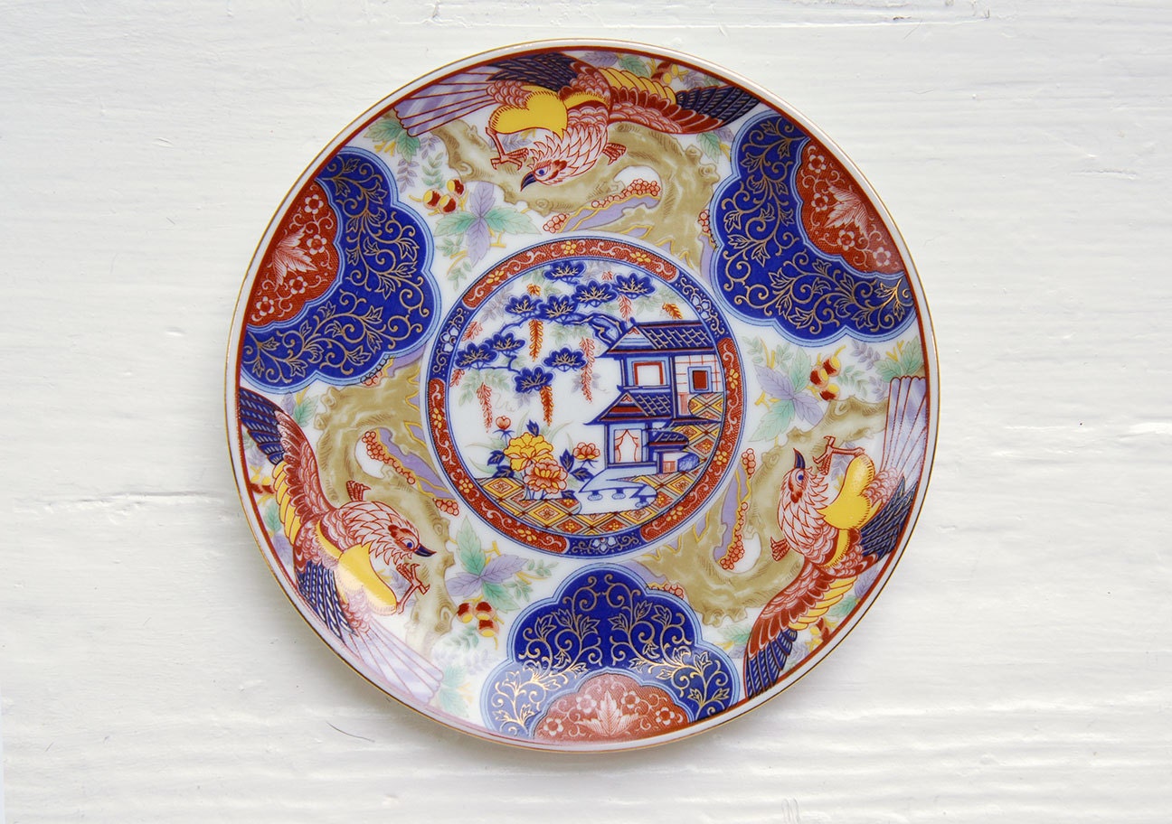 japanese-imari-ware-plate-bird-by-rachelfranks-on-etsy