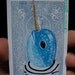 Narwhal portrait N5 on a playing cards. Original acrylic painting. 2012