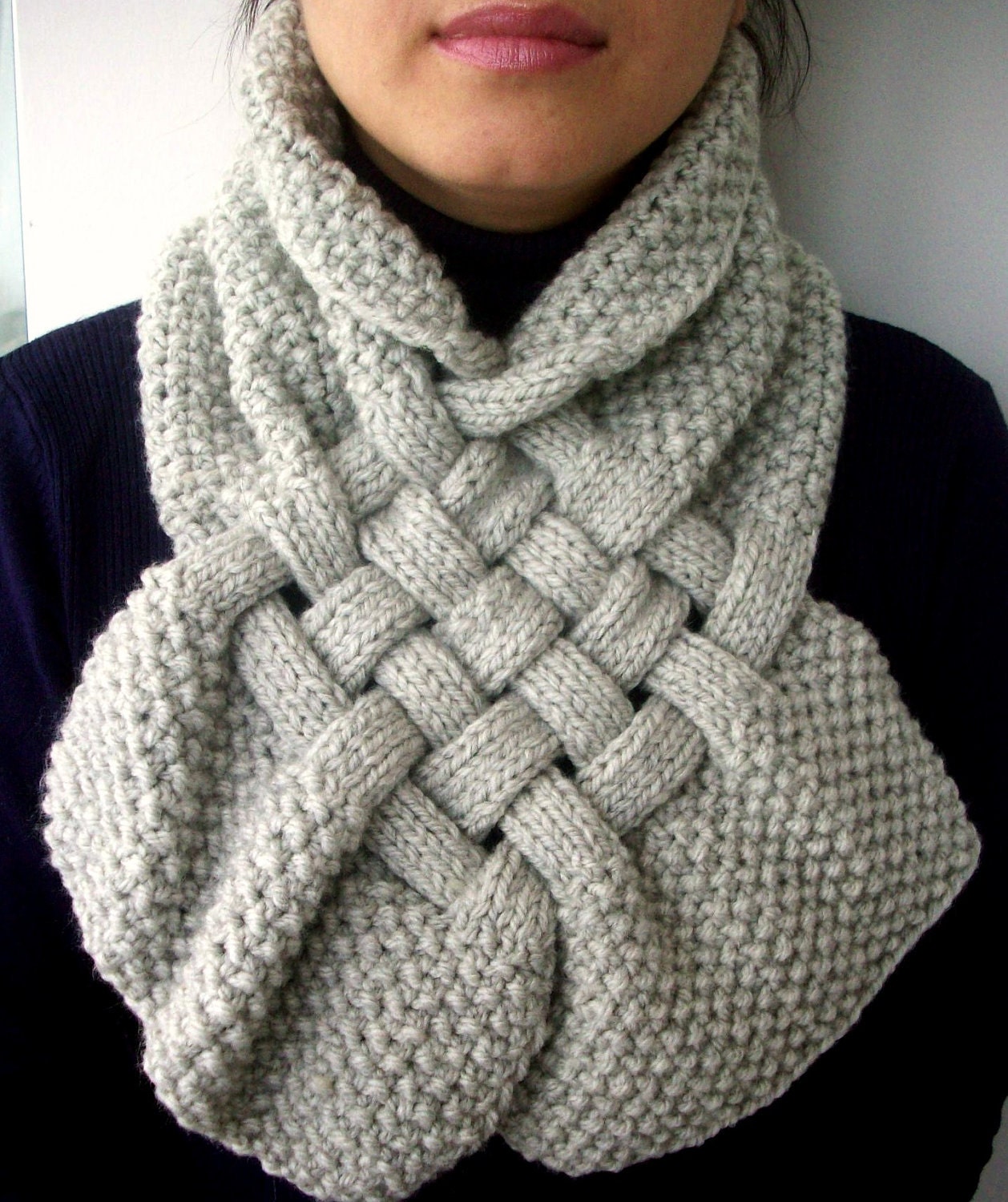 ETSY Free Shipping-Gray Scarf