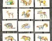 Woodland Creatures Series - ALL 12 PRINTS