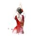 Watercolor Painting Flamenco dancer 13x19