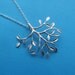 Tree of Life matte sterling silver necklace