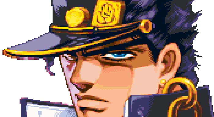 JoJo's Bizarre Adventure Jotaro cross stitch pattern PDF