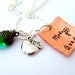 Teacher/ Teachers Charm Jewelry - Hand Stamped - Best Teacher Apple Charm Jewelry Gift w/ Necklace