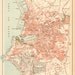 1906 City Map of Marseille, Southern France