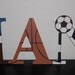 Sports Themed Handpainted Wall Letters