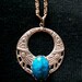 Turquoise and Silver Necklace - Free shipping to the USA