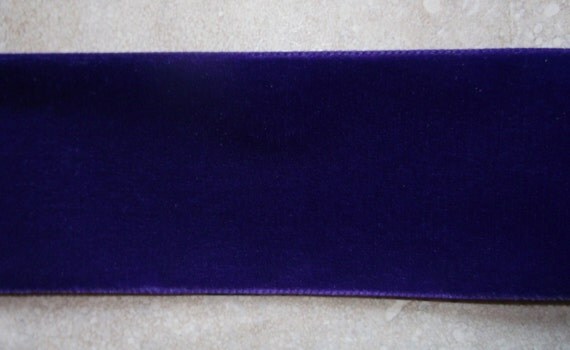 Elegant purple 2" velvet ribbon Il_570xn