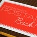 Bringing Postal Back Letterpress Printed Postcard