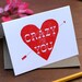 Crazy For You / Letterpress Printed Card