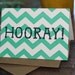 Hooray / Letterpress Printed Card