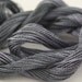 Perle Cotton Size 8 hand dyed crochet cotton yarn embroidery embellishment black grey silver storm  25m skein