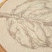 Embroidery Hoop art Leaf Free style wall hanging fall foliage Brown Beige contemporary wall textile art Home decor