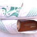 The Tiffany - Teal and White Custom TOMS