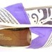 The Kennedy - Purple and Cream Custom TOMS