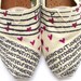 The Lovie - Black and Cream Custom TOMS