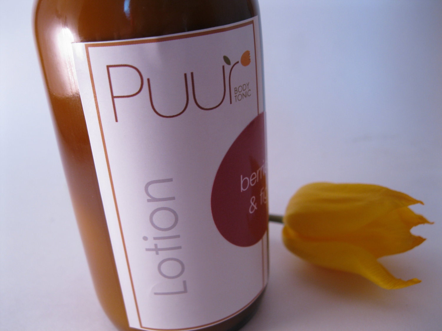 Vegan Lotion - Berries and Fig - Hemp Lotion Olive Oil Lotion REFILLABLE 8oz glass bottle pump top