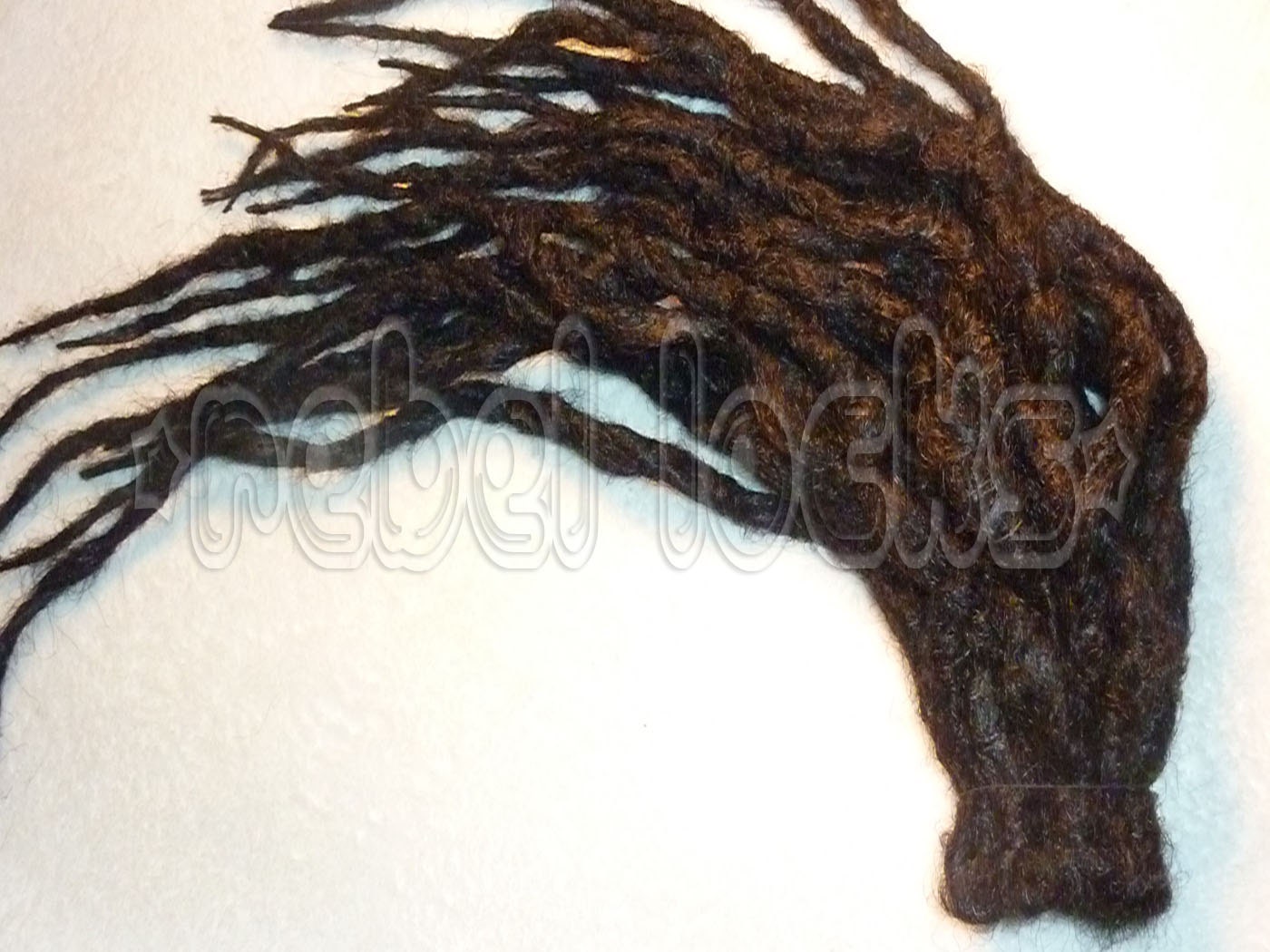 Mixed Black SE Wavy Crocheted Dread Kit - 21 SE - Medium Length - Organic Knotty Waves