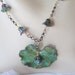 Ginko Necklace with Glass flowers