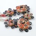 Wooden Flower Button Bracelet