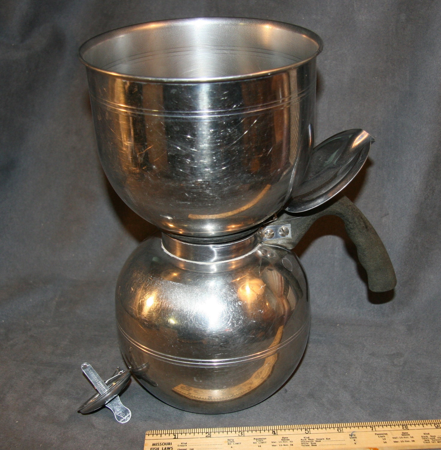 1950s Nicro Coffee Maker Vacuum Style 1512B On The Stove