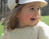 Corduroy Newsboy Cap Upcycled Baby Toddler Hat / Photo Prop Boy / Girl