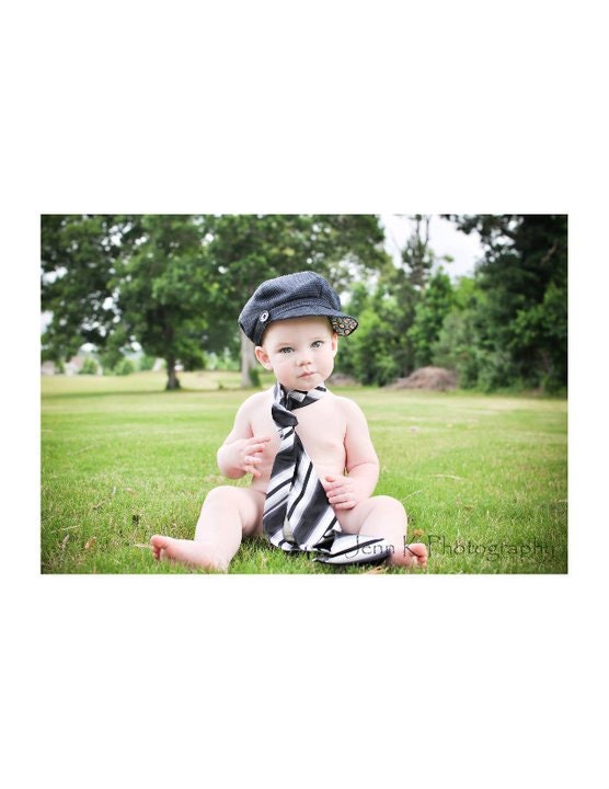 Kim Only Newsboy Cap Upcycled Baby Toddler Boy Hat / Photo Prop