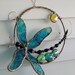 Dragonfly Sun Catcher Sculpture Green FREE SHIPPING