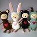plush Lamb Girl - soft art doll, children toy