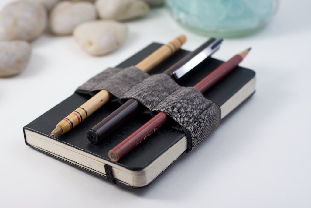 Mini Bandolier / Pencil Case Replacement / Dark Linen