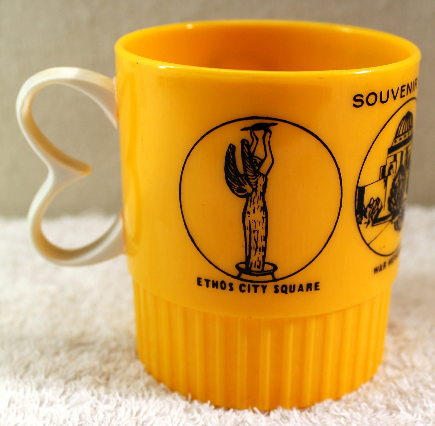 Yellow Souvenir Mug of Canberra, Australia - HobartCollectables Yellow Souvenir Mug of Canberra, Australia - HobartCollectables