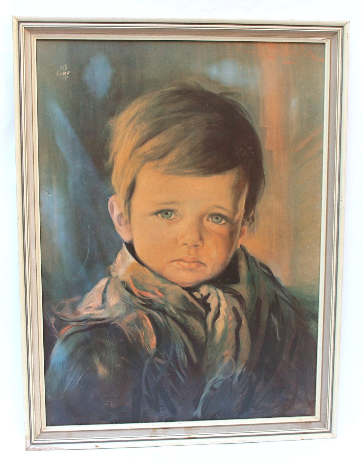 Bragolin Crying Boy Vintage Print - The Gypsy Boy