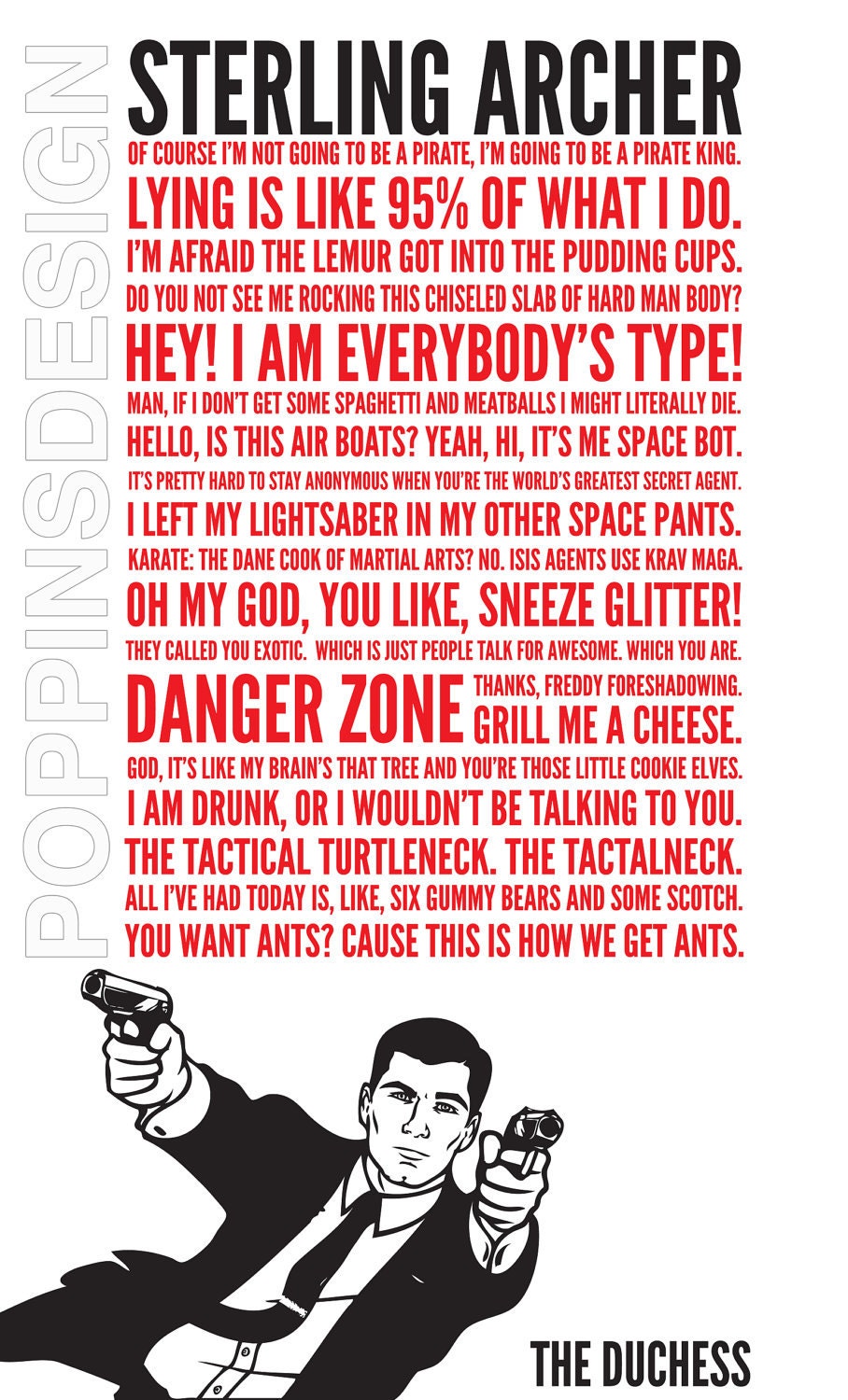 18X24 Archer Quotes Poster