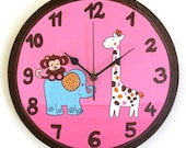 Round Hand Painted Wall Clock