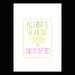 All I Need Is The Air That I Breathe Song Lyric Hand Drawn Typography Inspirational A4 Print