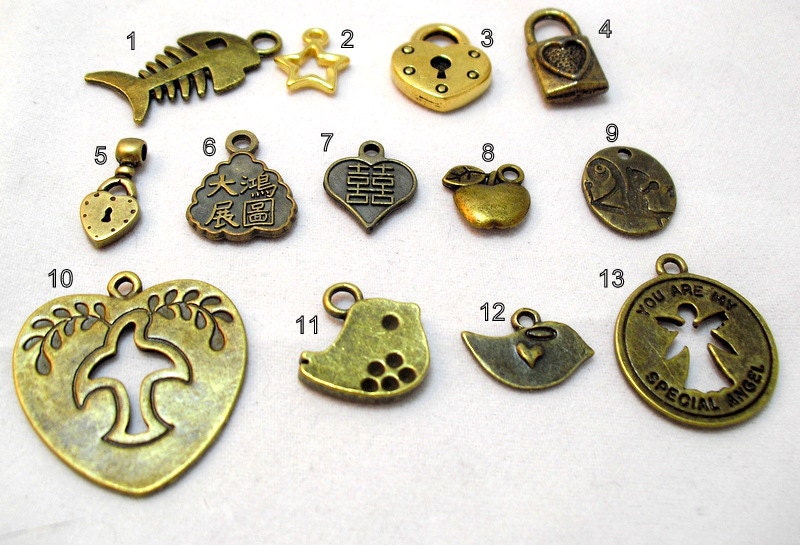 Charms - Add One to your Custom Necklace or Bracelet - Extra Charms - Listing for One