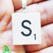 Scrabble Pendant S / Game Piece Pendant S / Monogram Pendant S