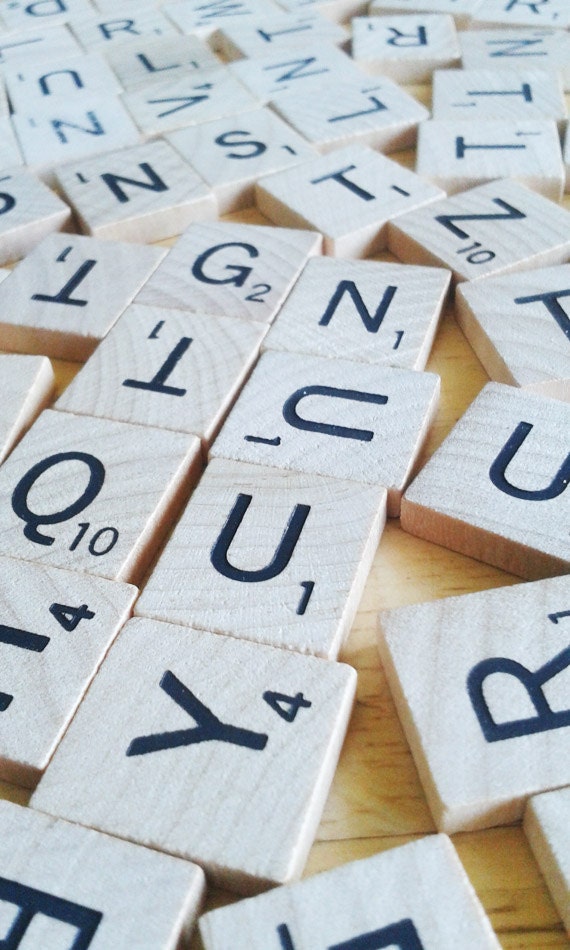 Scrabble Pendant S / Game Piece Pendant S / Monogram Pendant S