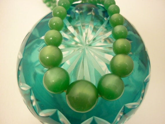 Luscious Sea Green Pearlized Necklace