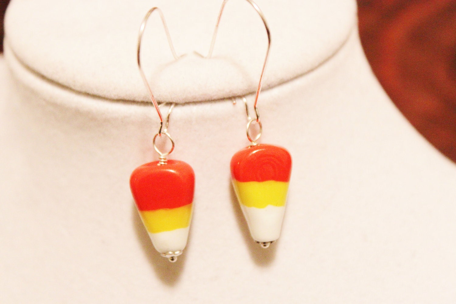 Candy Corn Earrings - Halloween Earrings