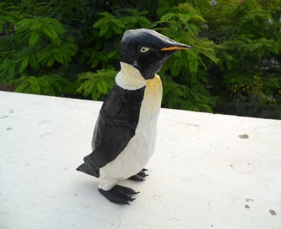 Emperor Penguin Original Paper Sculpture