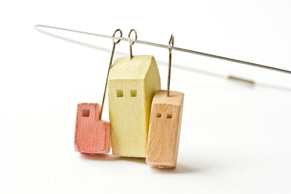Necklace - Cinque Terre, Italy fashion bright spring colors italian spring break pastel houses