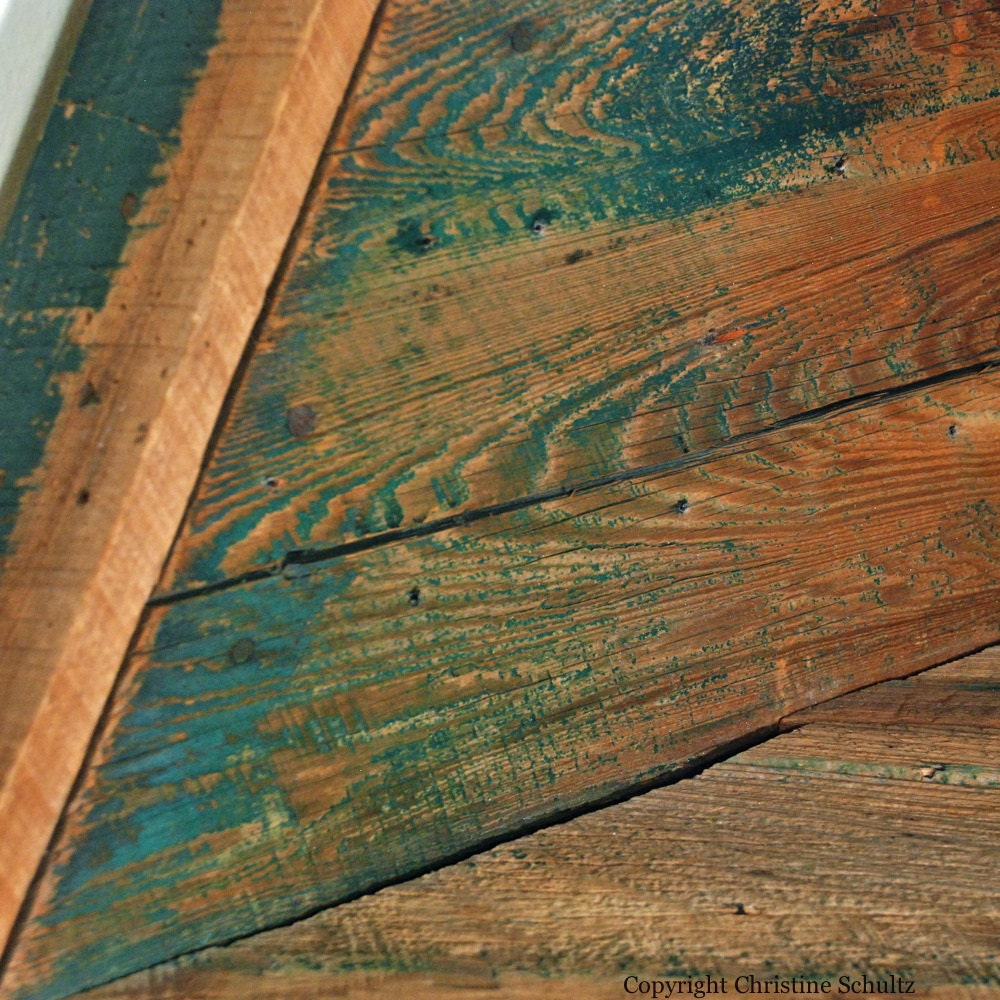 Corner Cabinet Shelves Handmade from Reclaimed Wood