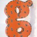Orange g Vintage Industrial Metal Sign Letters & Lights