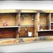 Wooden Wall Shelf from Reclaimed Wood with Candle Holder. Wall-mounted. 42" x 18"