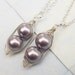 Like 2 Peas In A Pod Necklaces - SET OF 2 - 2 or 3 Pearls Choose Your Color Swarovski Pearls