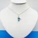 Two Peas In A Pod Turquoise Silver Necklace