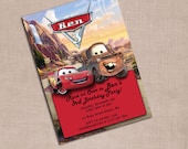 Cars Custom Birthday Invitations DIY print