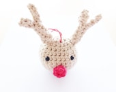 Rudolph the Reindeer Christmas Ball Pattern - English and Dutch version available